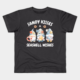 Sandy Kisses & Seashell Wishes Kids T-Shirt